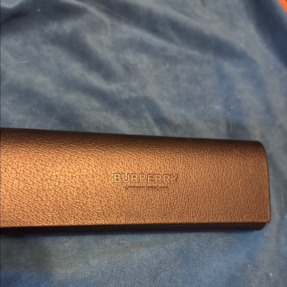 Burberry Black Leather glasses Case